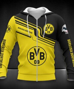 Borussia Dortmund II Hoodie Zip Herren | BVB II Kapuzenjacke mit Reißverschluss DDQQA80250