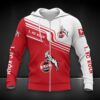 1. FC Köln Hoodie Zip Herren | Effzeh Kapuzenjacke mit Reißverschluss DDQQA80212