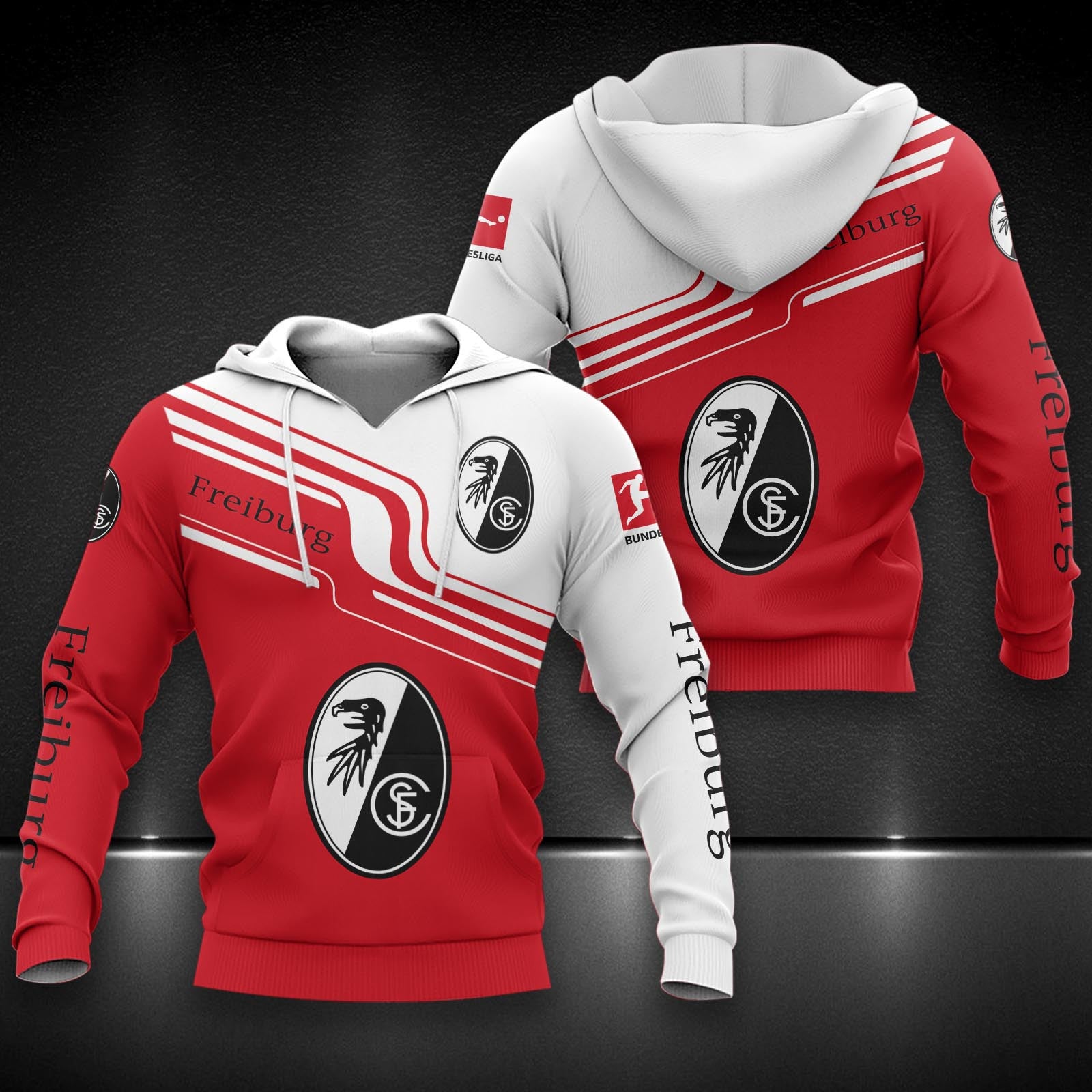 SC Freiburg Hoodie Herren | SCF Kapuzenpullover DDQQA80222