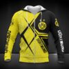 Borussia Dortmund Hoodie Zip Herren | BVB Kapuzenjacke mit Reißverschluss DDQQA90215