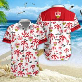 Hawaiihemd VfB Stuttgart – Herren Sommerhemd Premium