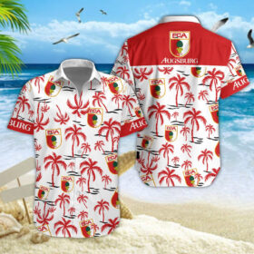 Hawaiihemd FC Augsburg – Herren Sommerhemd Premium
