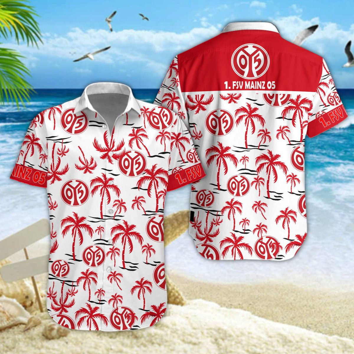 Hawaiihemd 1. FSV Mainz 05 – Herren Sommerhemd Premium