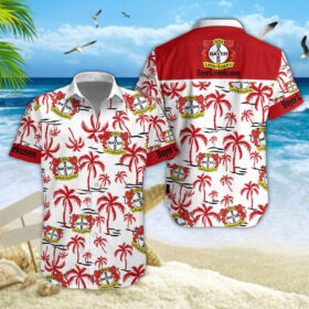 Hawaiihemd Bayer 04 Leverkusen – Herren Sommerhemd Premium