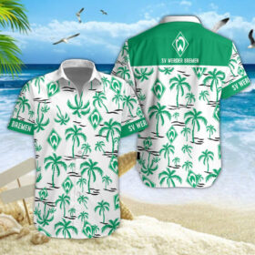 Hawaiihemd Werder Bremen – Herren Sommerhemd Premium