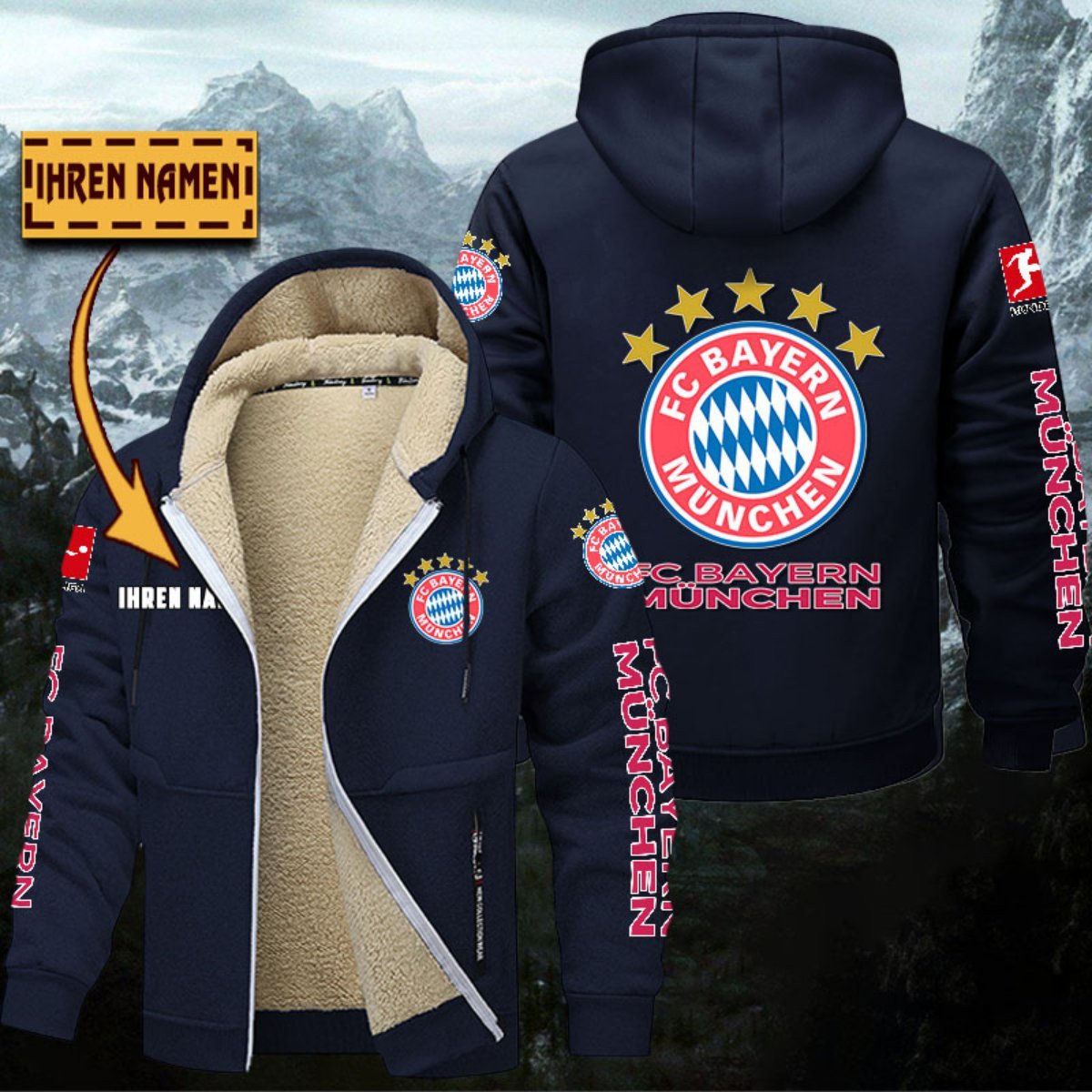 Bayern München Gefütterte Kapuzenjacke – Bild 6