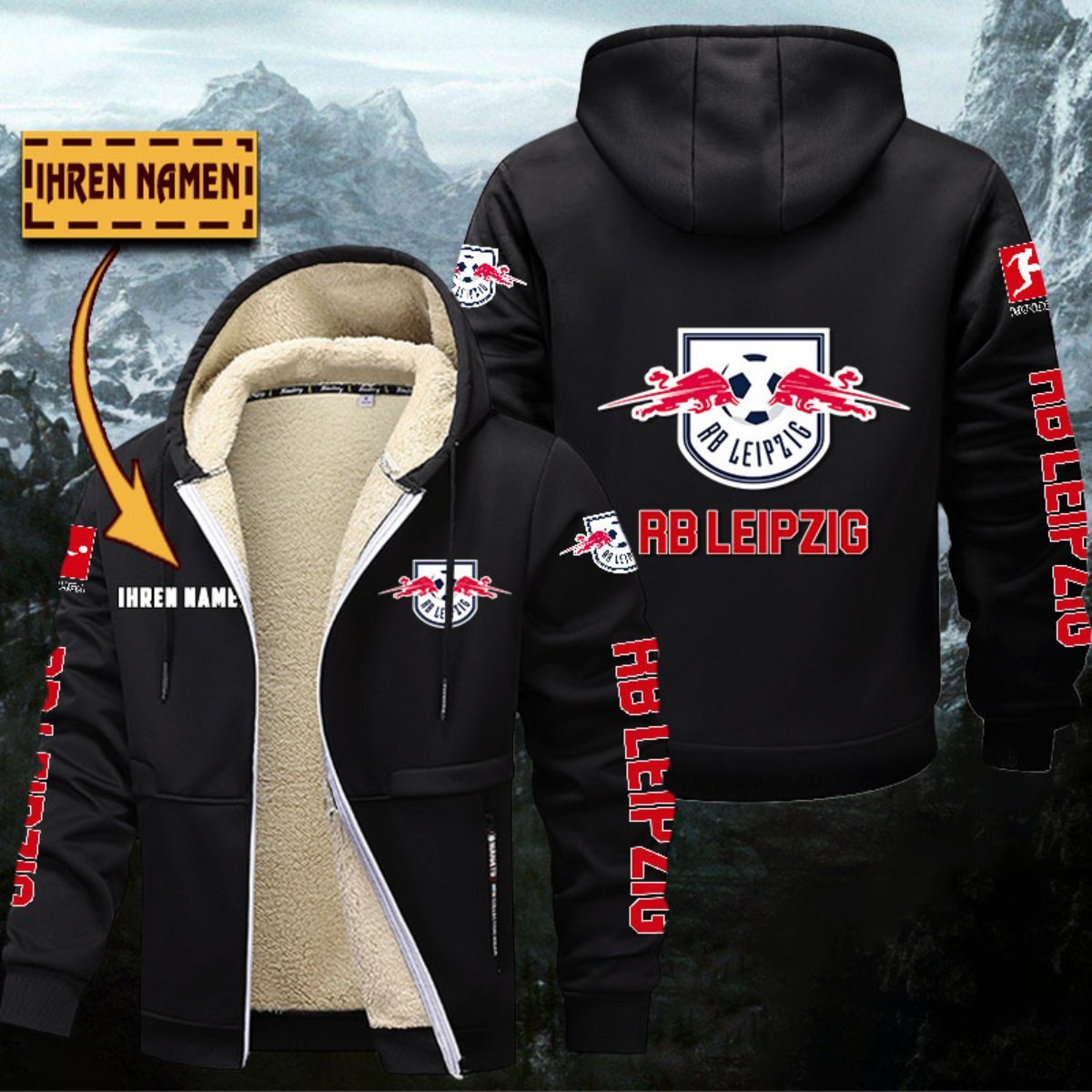 RB Leipzig Gefütterte Kapuzenjacke