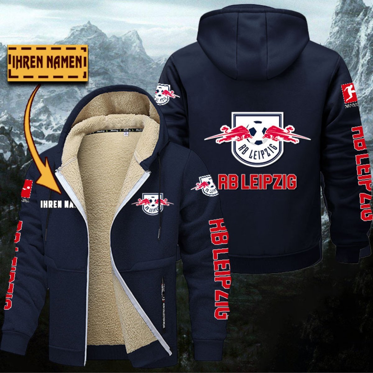 RB Leipzig Gefütterte Kapuzenjacke – Bild 6