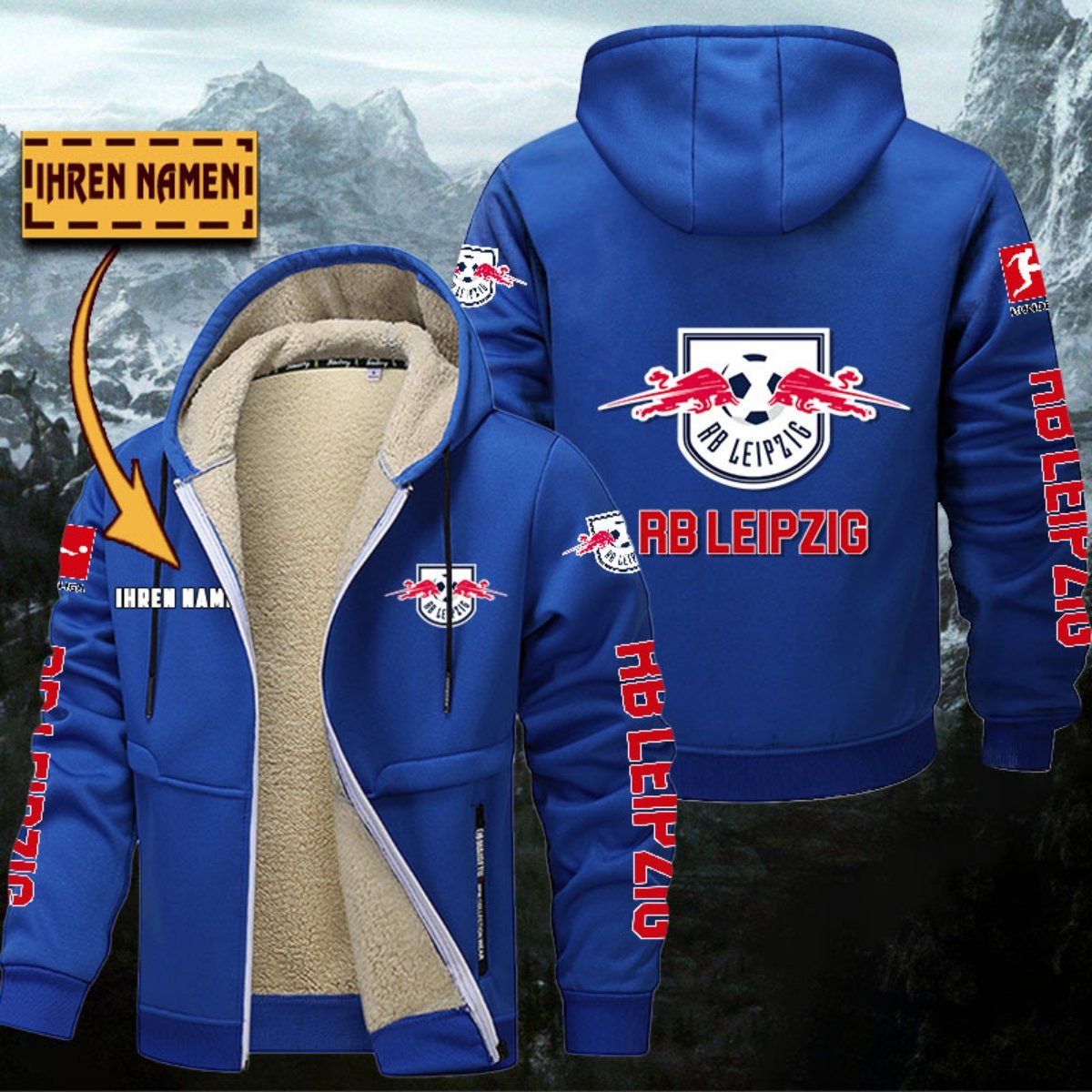 RB Leipzig Gefütterte Kapuzenjacke – Bild 7