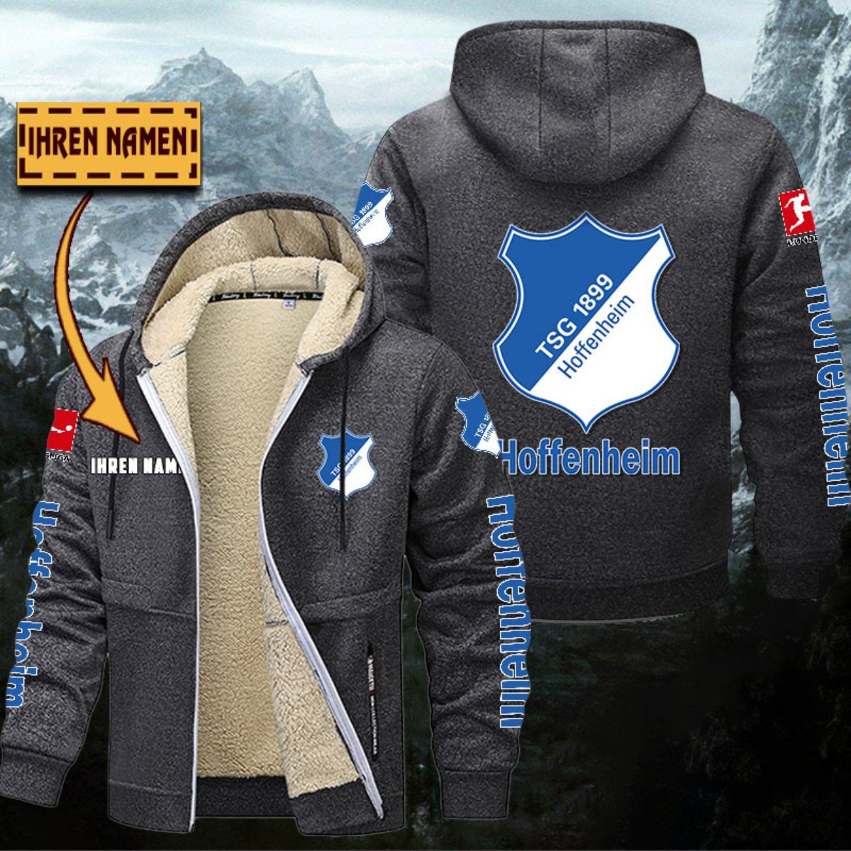 TSG Hoffenheim Gefütterte Kapuzenjacke – Bild 5