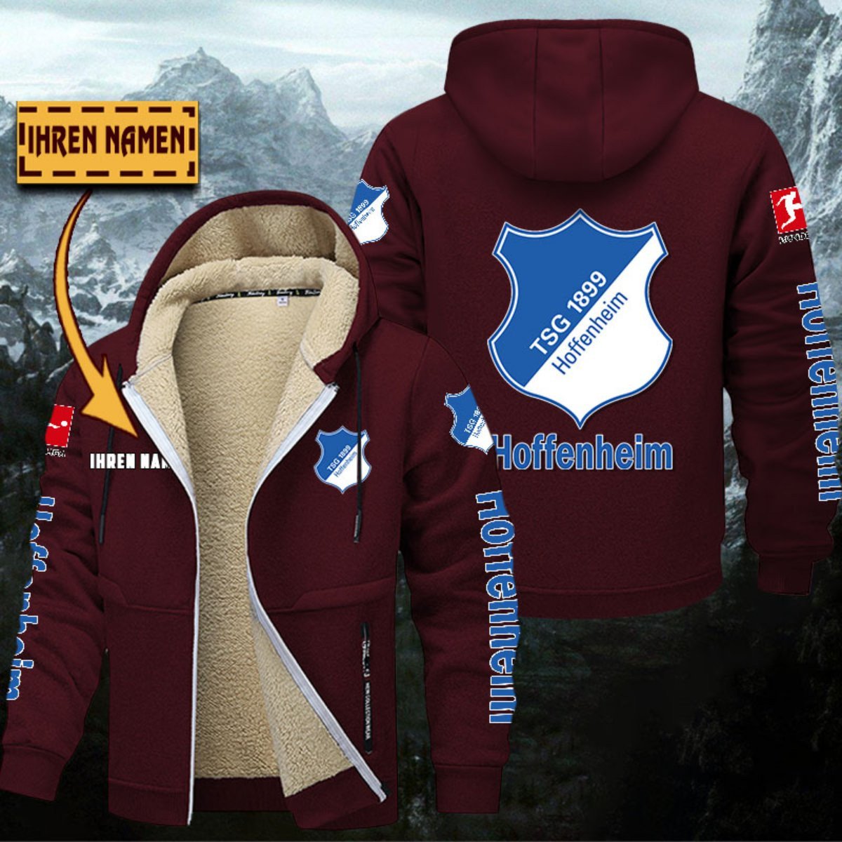 TSG Hoffenheim Gefütterte Kapuzenjacke – Bild 9