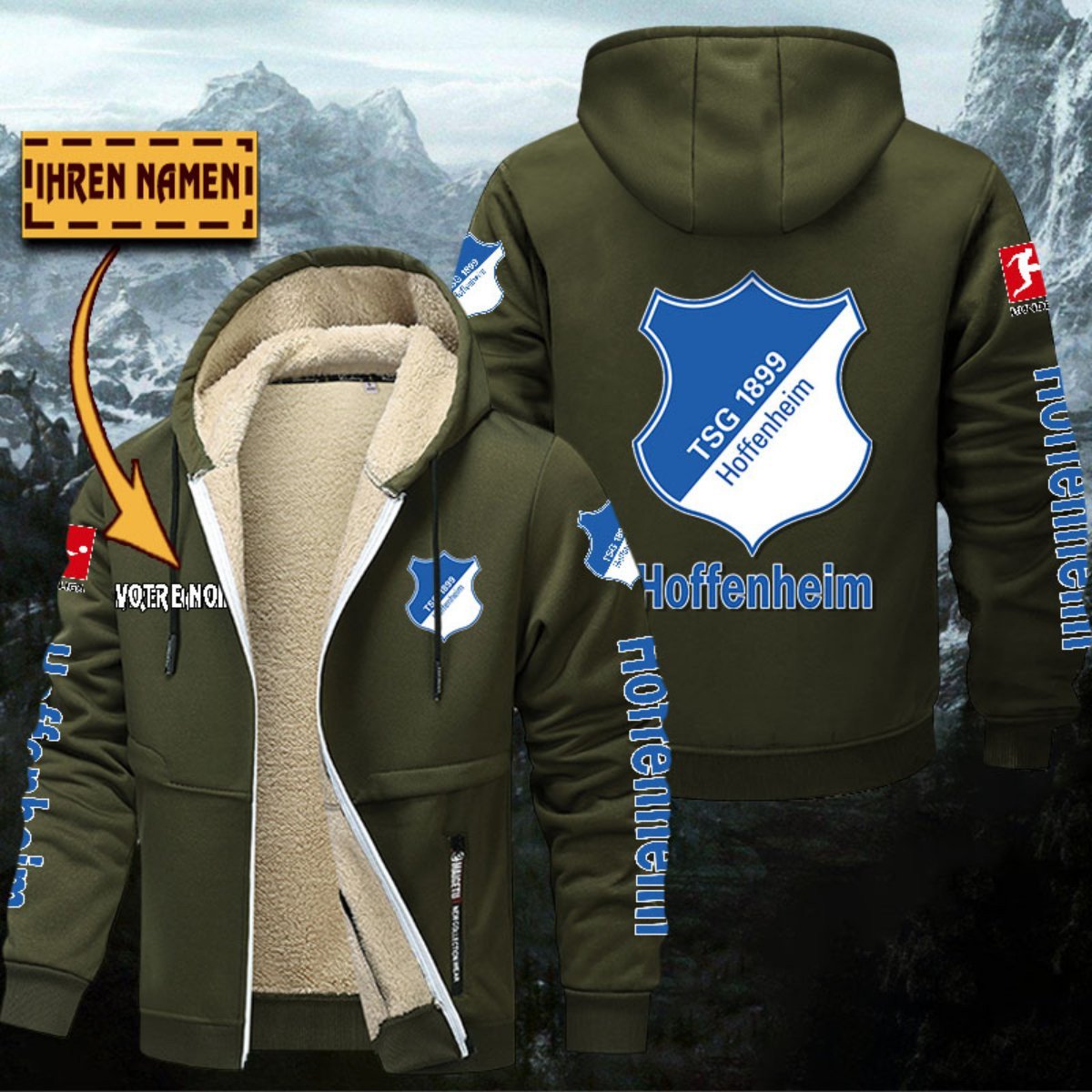 TSG Hoffenheim Gefütterte Kapuzenjacke – Bild 2