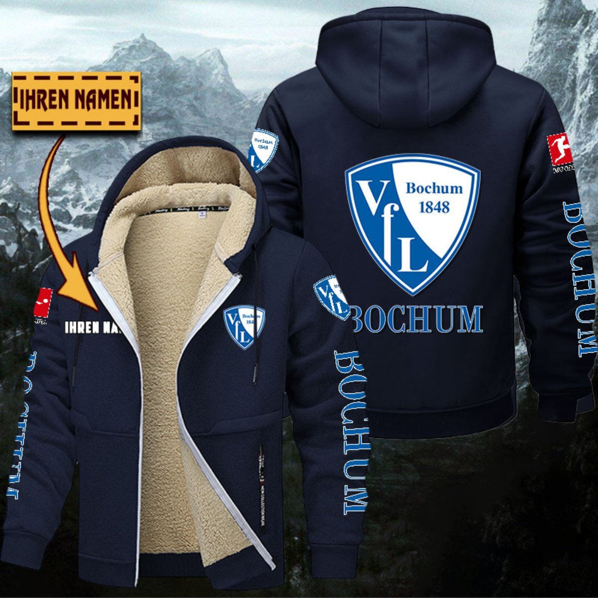 VfL Bochum Gefütterte Kapuzenjacke