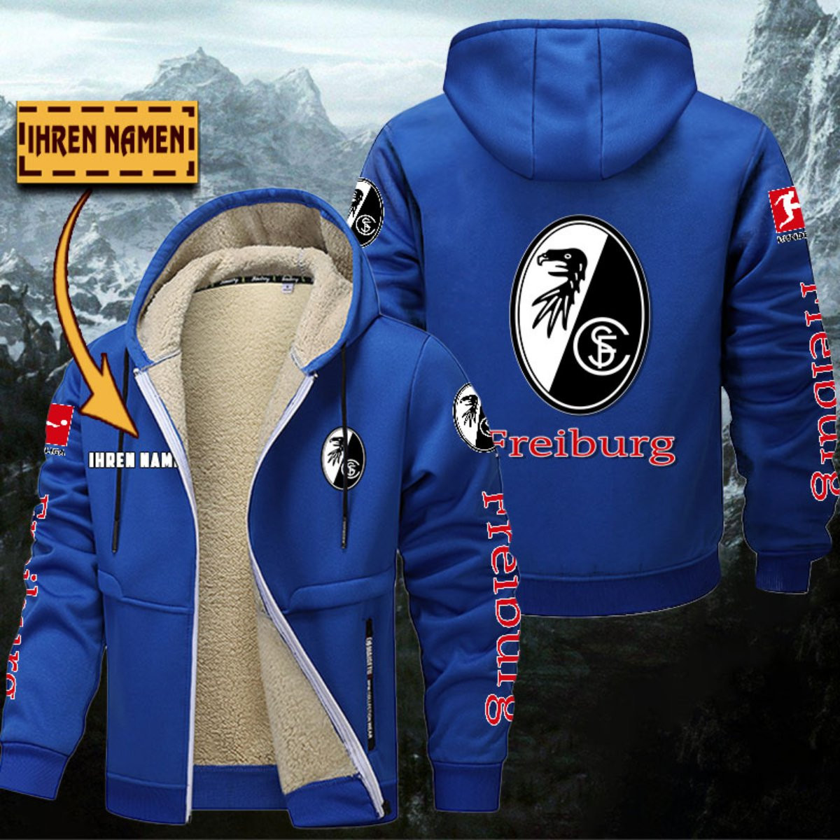 SC Freiburg Gefütterte Kapuzenjacke – Bild 7