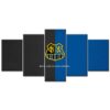 1. FC Saarbrücken Blau-Schwarzer Hintergrund Leinwandbilder