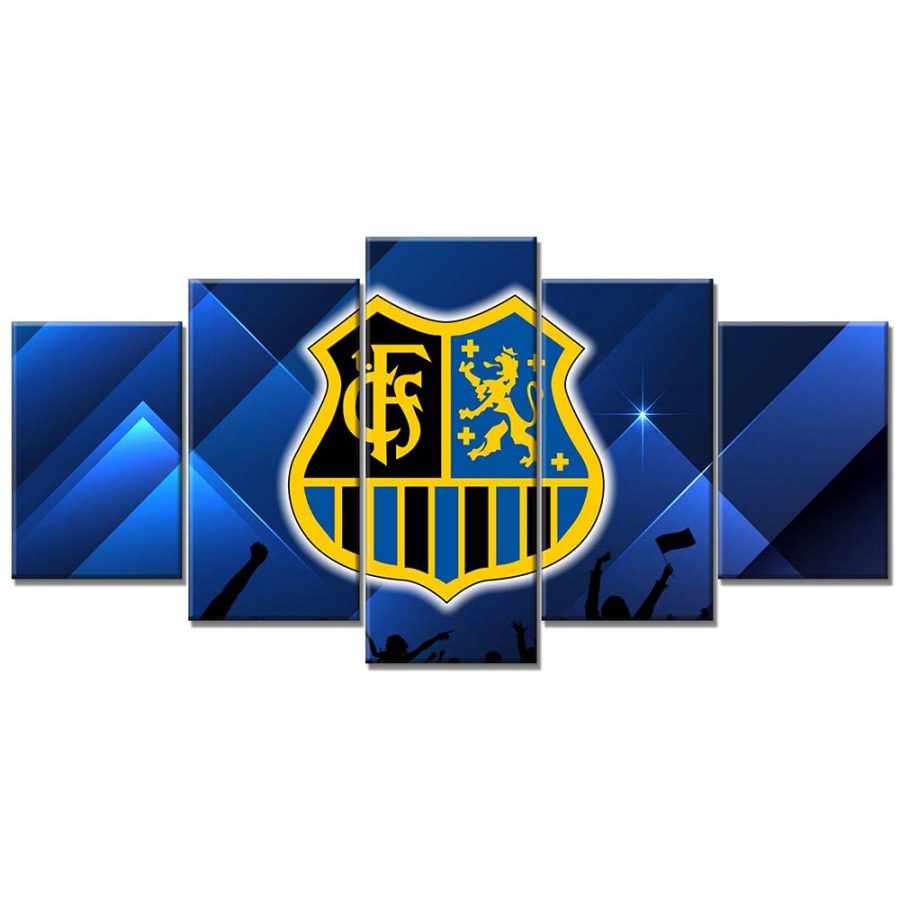 1. FC Saarbrücken Spielfeld Glücklicher Fan Leinwandbilder – Bild 6