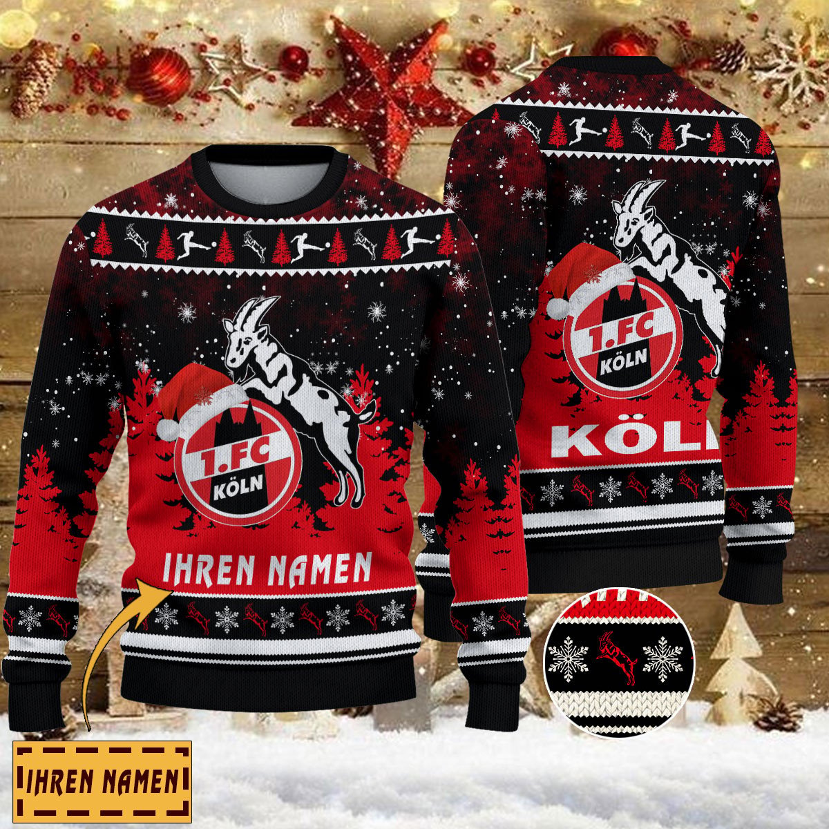 Weihnachtspullover 1. FC Köln – Ugly Christmas Sweater