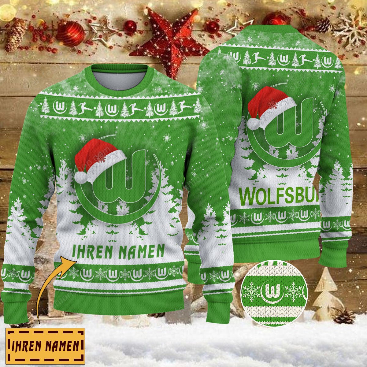 Weihnachtspullover VfL Wolfsburg – Ugly Christmas Sweater