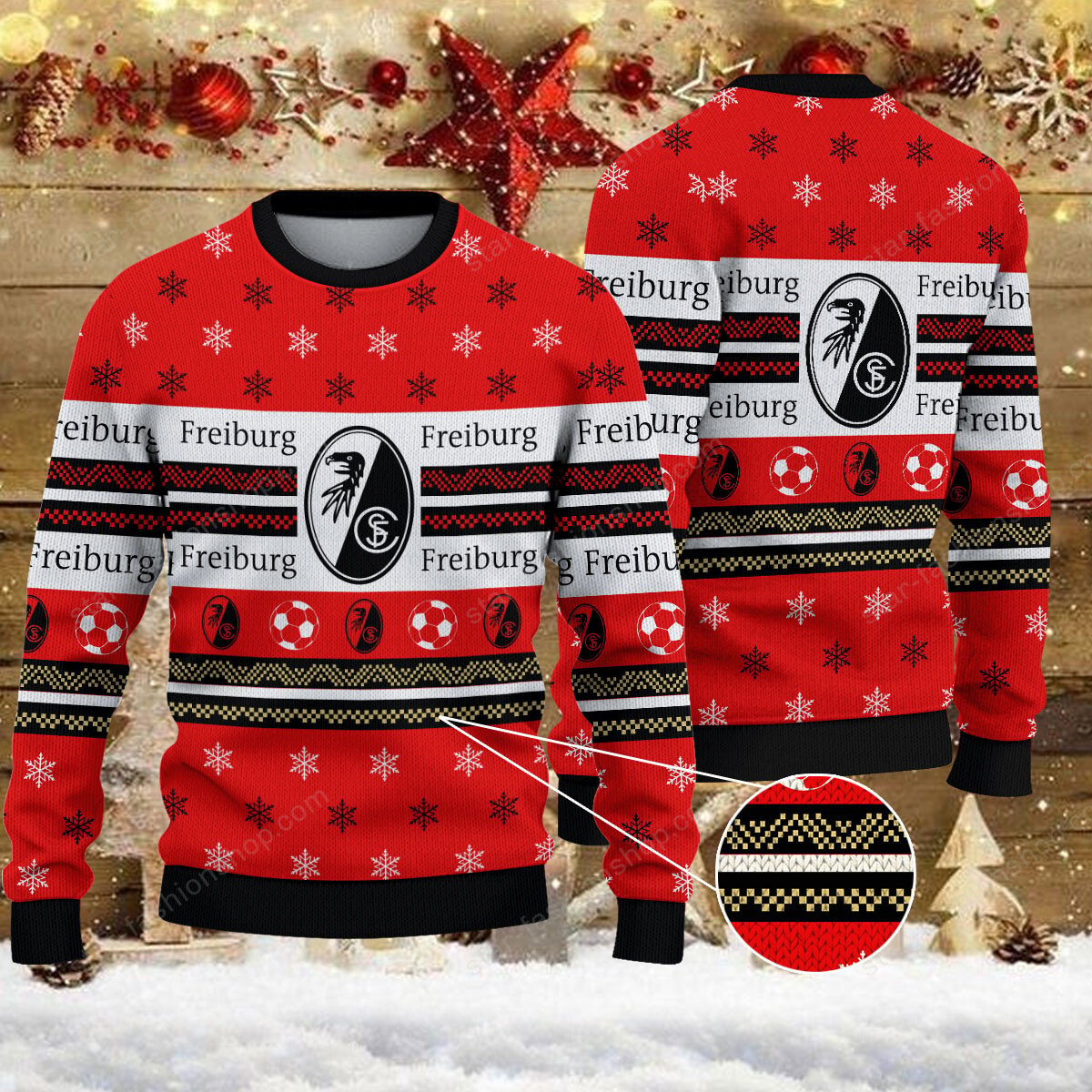 Weihnachtspullover SC Freiburg – Ugly Christmas Sweater
