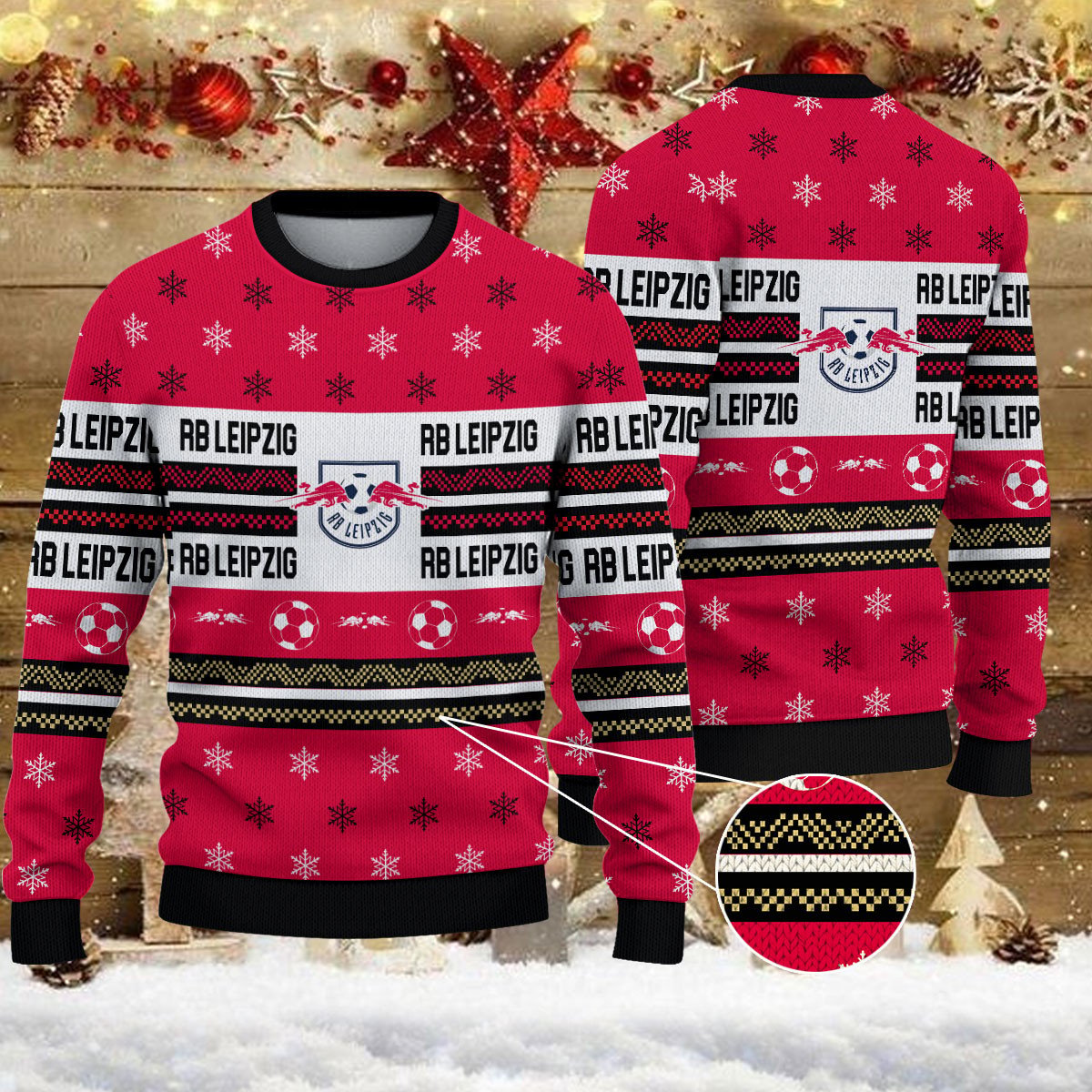 Weihnachtspullover RB Leipzig – Ugly Christmas Sweater