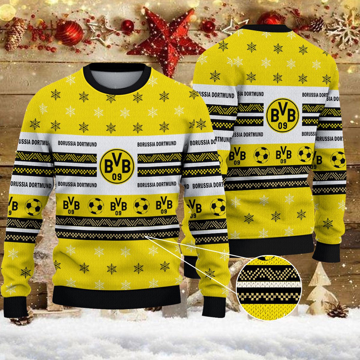 Weihnachtspullover Borussia Dortmund II – Ugly Christmas Sweater
