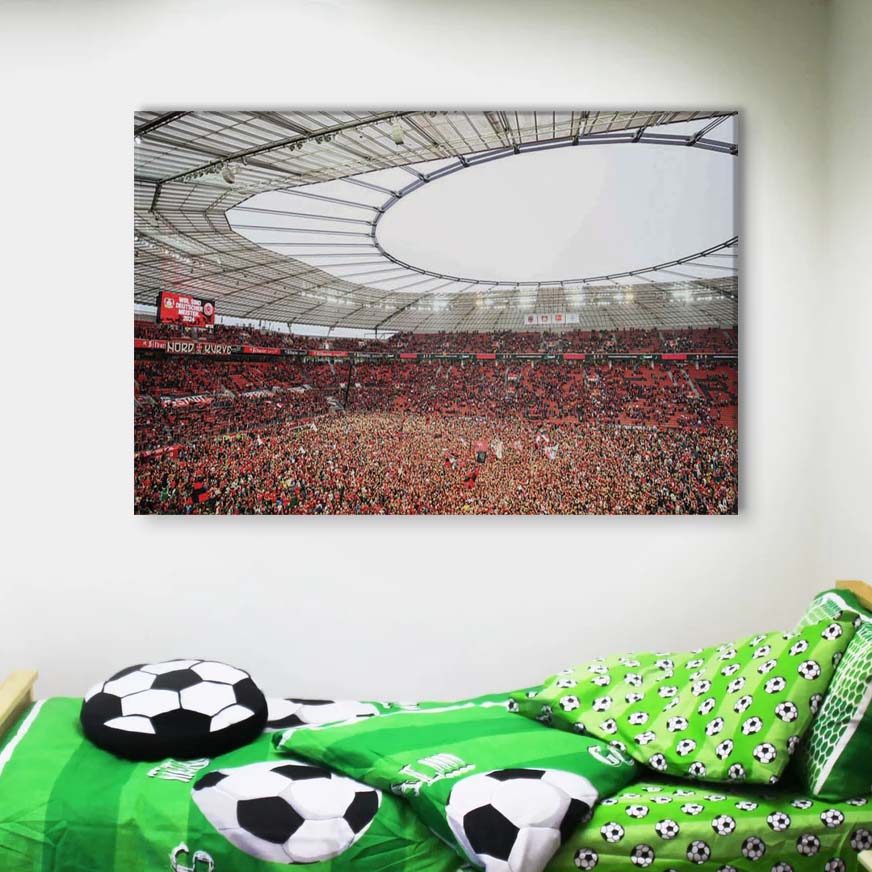 Bayer 04 Leverkusen BayArena Spielfeld B04 Leinwandbilder – Bild 4