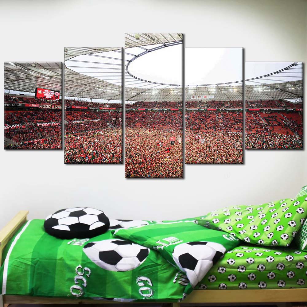 Bayer 04 Leverkusen BayArena Spielfeld B04 Leinwandbilder – Bild 2