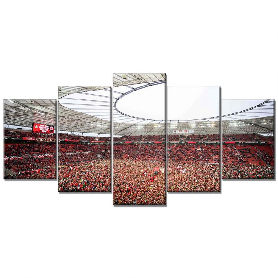 Bayer 04 Leverkusen BayArena Spielfeld B04 Leinwandbilder – Bild 6