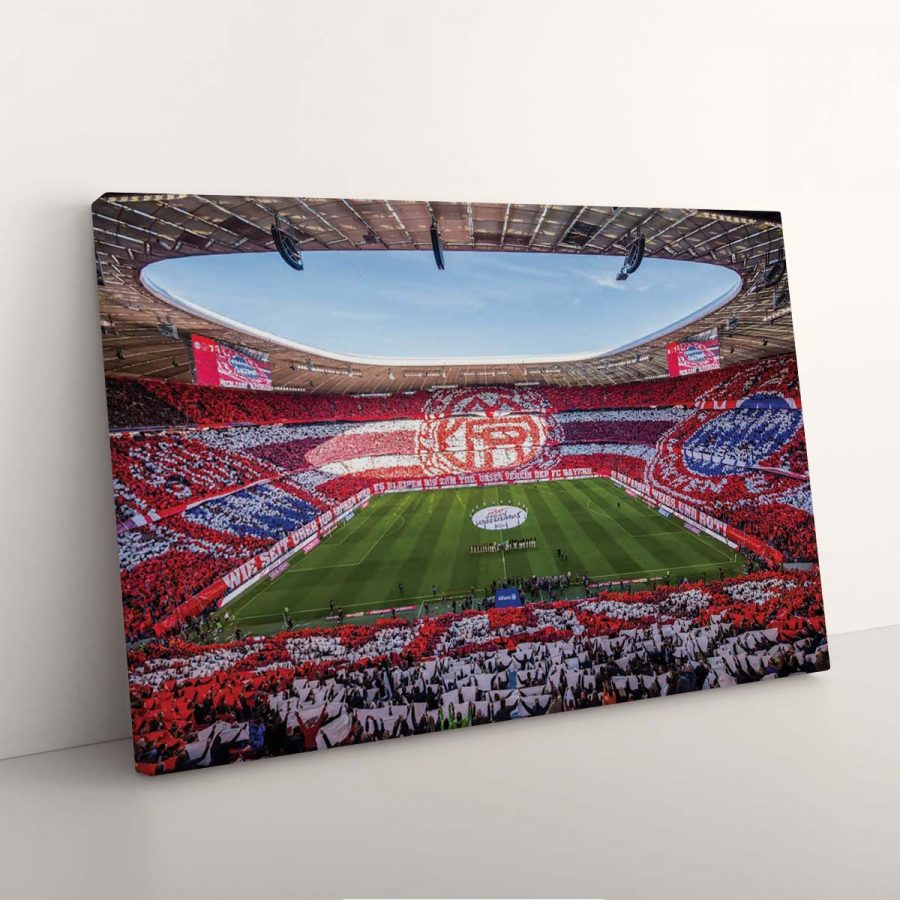 FC Bayern München Allianz Arena Spielfeld Mia san mia FCB Leinwandbilder – Bild 7