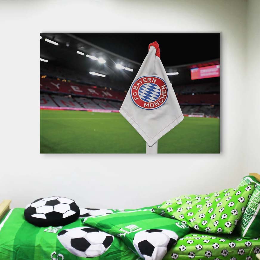 FC Bayern München Allianz Arena Spielfeld Mia san mia 10 FCB Leinwandbilder – Bild 4