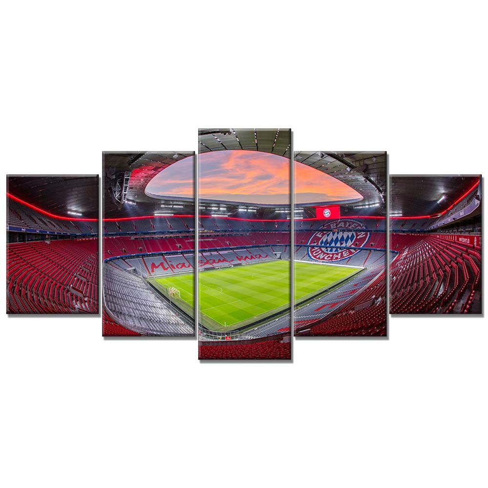 FC Bayern München Allianz Arena Spielfeld Mia san mia 11 FCB Leinwandbilder