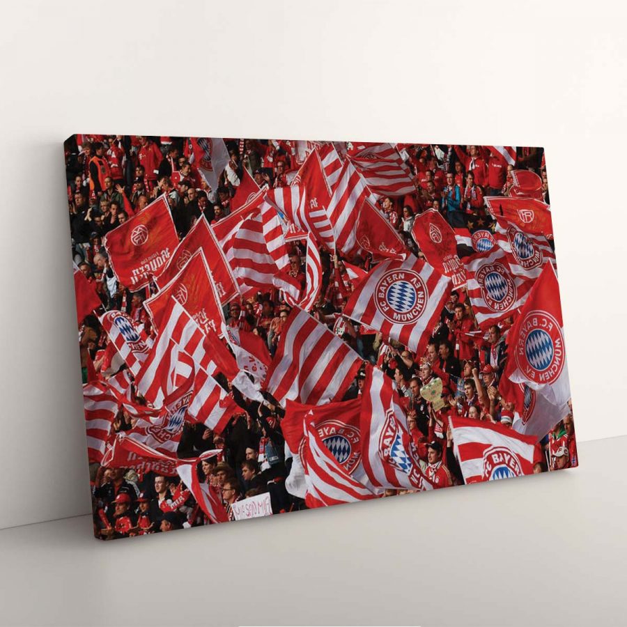 FC Bayern München Allianz Arena Spielfeld Mia san mia 13 FCB Leinwandbilder – Bild 7