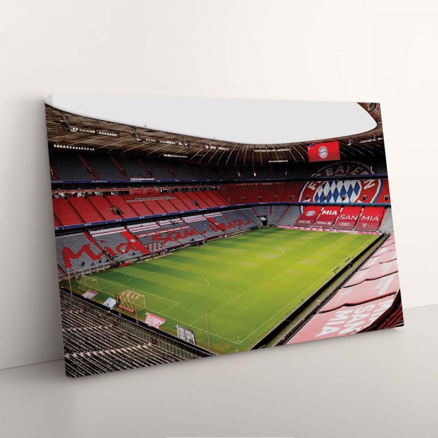 FC Bayern München Allianz Arena Spielfeld Mia san mia 14 FCB Leinwandbilder – Bild 7