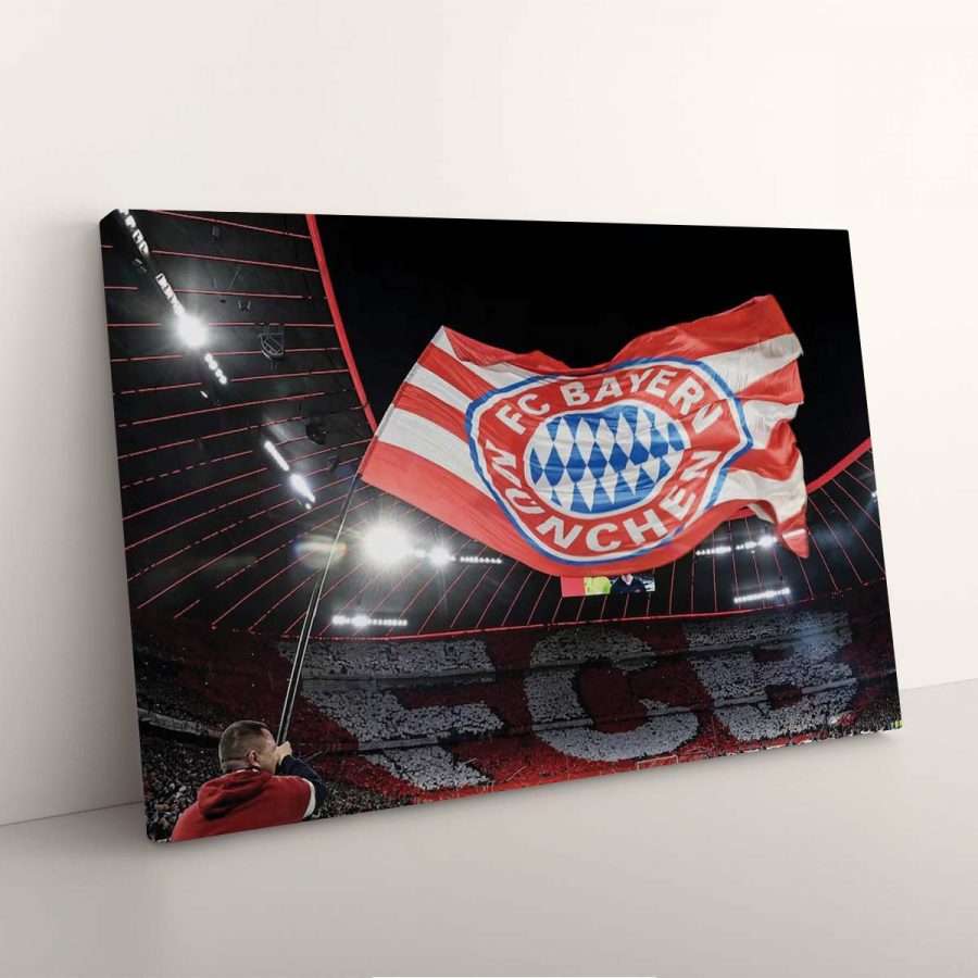 FC Bayern München Allianz Arena Spielfeld Mia san mia 15 FCB Leinwandbilder – Bild 7