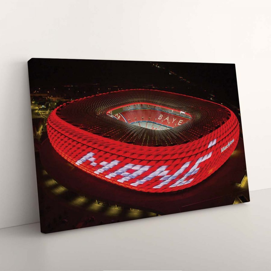 FC Bayern München Allianz Arena Spielfeld Mia san mia 16 FCB Leinwandbilder – Bild 7