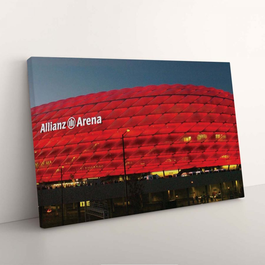 FC Bayern München Allianz Arena Spielfeld Mia san mia 17 FCB Leinwandbilder – Bild 7