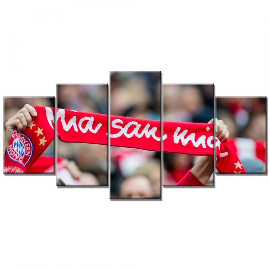 FC Bayern München Allianz Arena Spielfeld Mia san mia 2 FCB Leinwandbilder – Bild 6