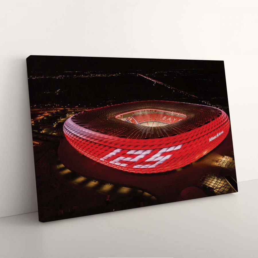 FC Bayern München Allianz Arena Spielfeld Mia san mia 20 FCB Leinwandbilder – Bild 7