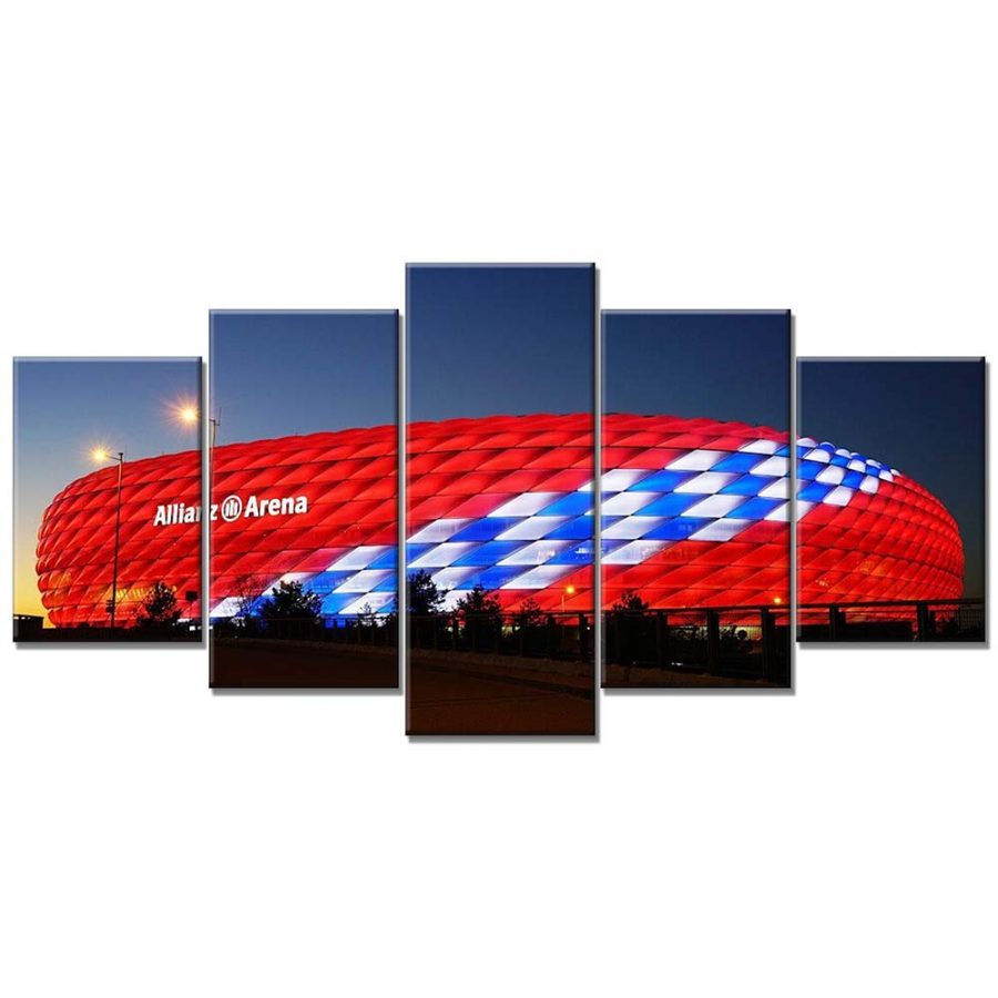 FC Bayern München Allianz Arena Spielfeld Mia san mia 21 FCB Leinwandbilder – Bild 6