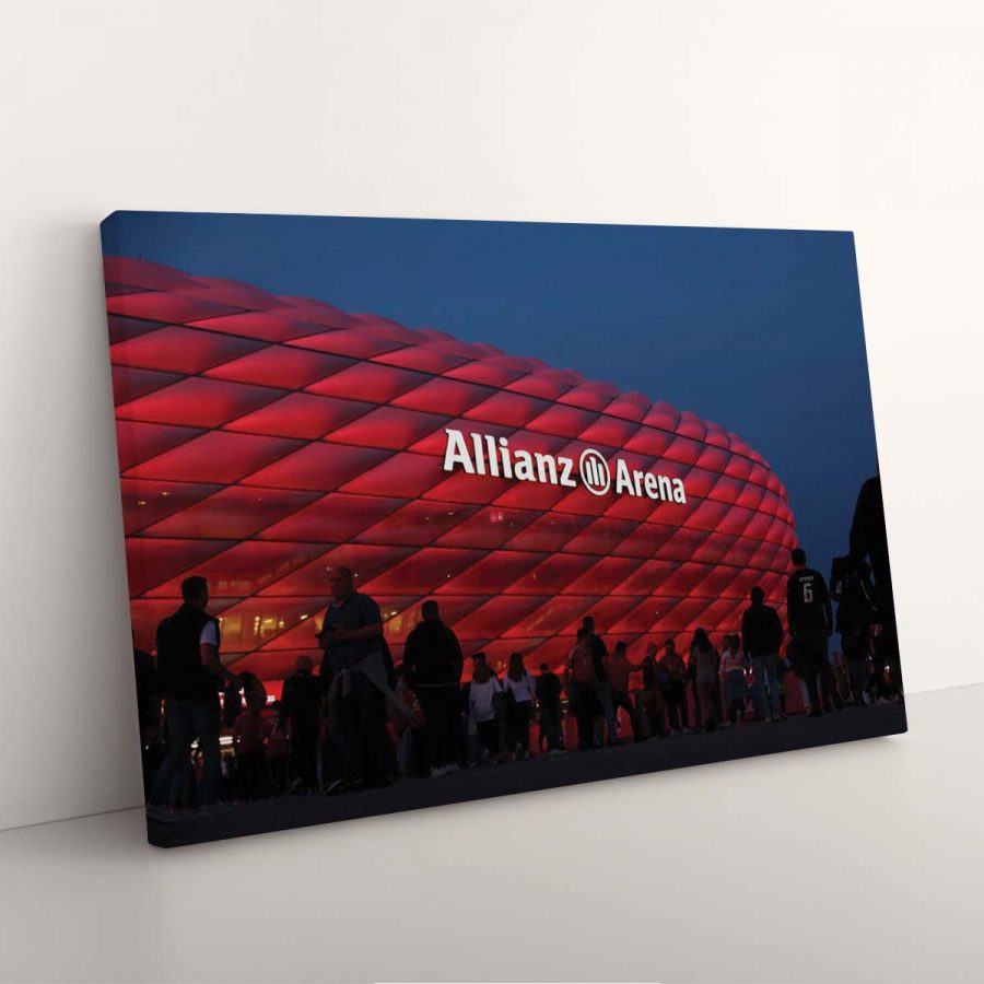 FC Bayern München Allianz Arena Spielfeld Mia san mia 23 FCB Leinwandbilder – Bild 7