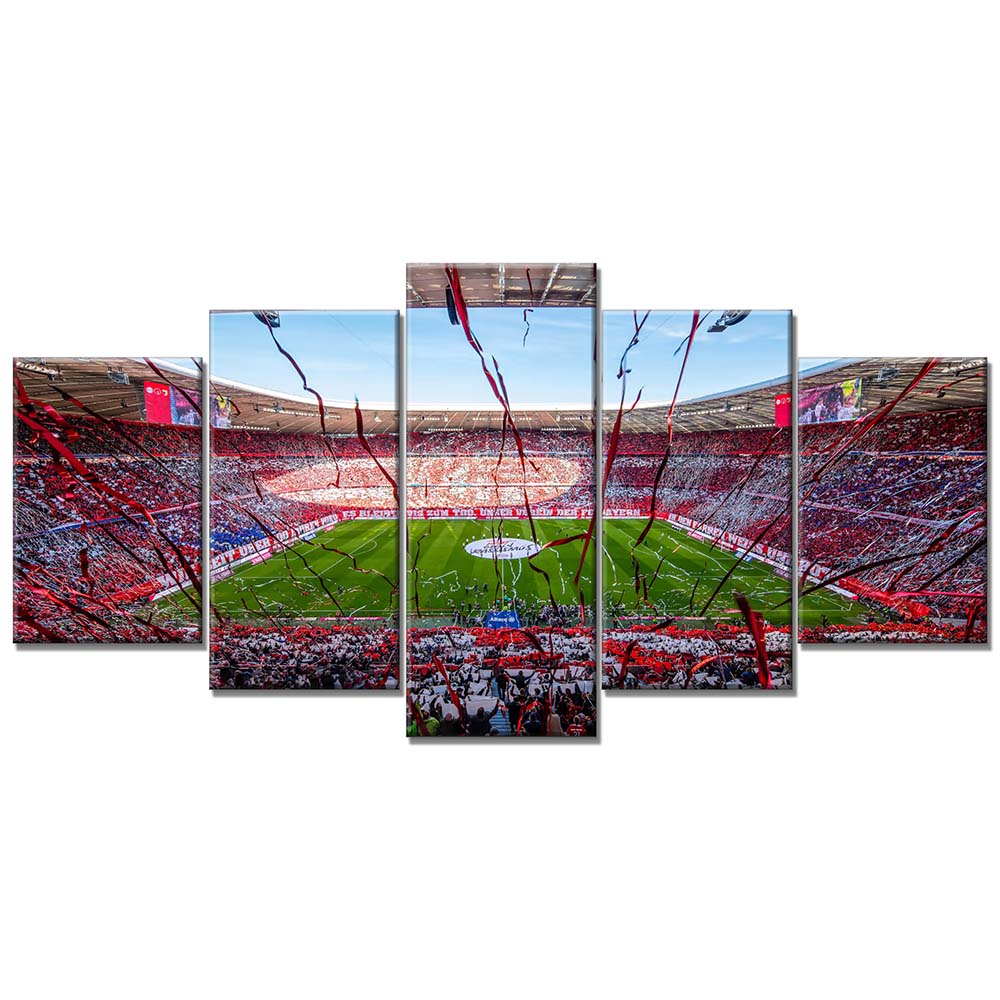 FC Bayern München Allianz Arena Spielfeld Mia san mia 3 FCB Leinwandbilder
