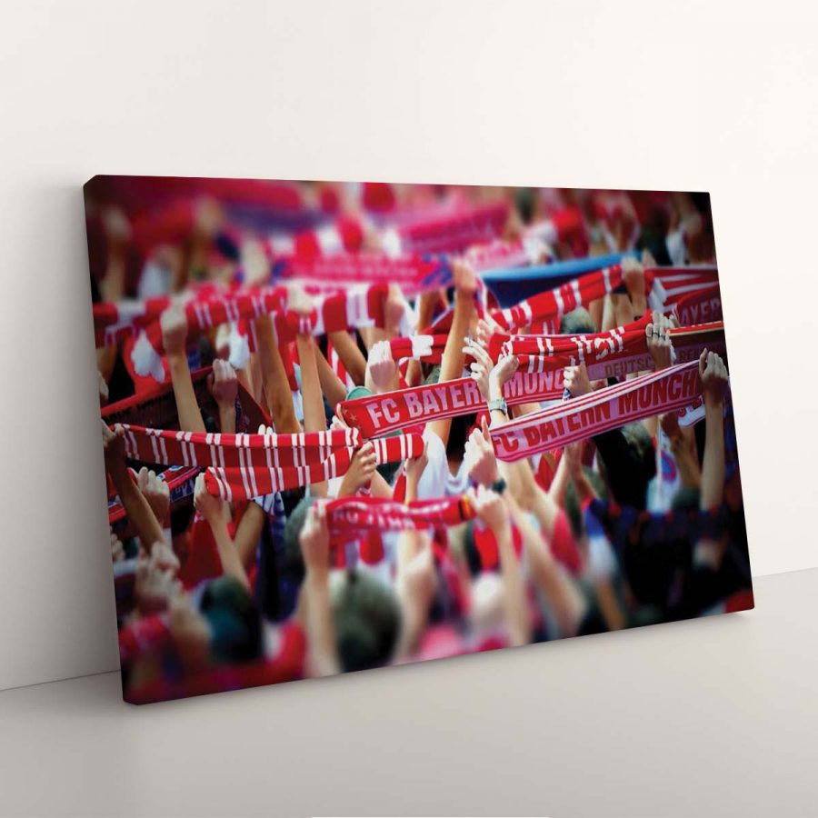 FC Bayern München Allianz Arena Spielfeld Mia san mia 5 FCB Leinwandbilder – Bild 7