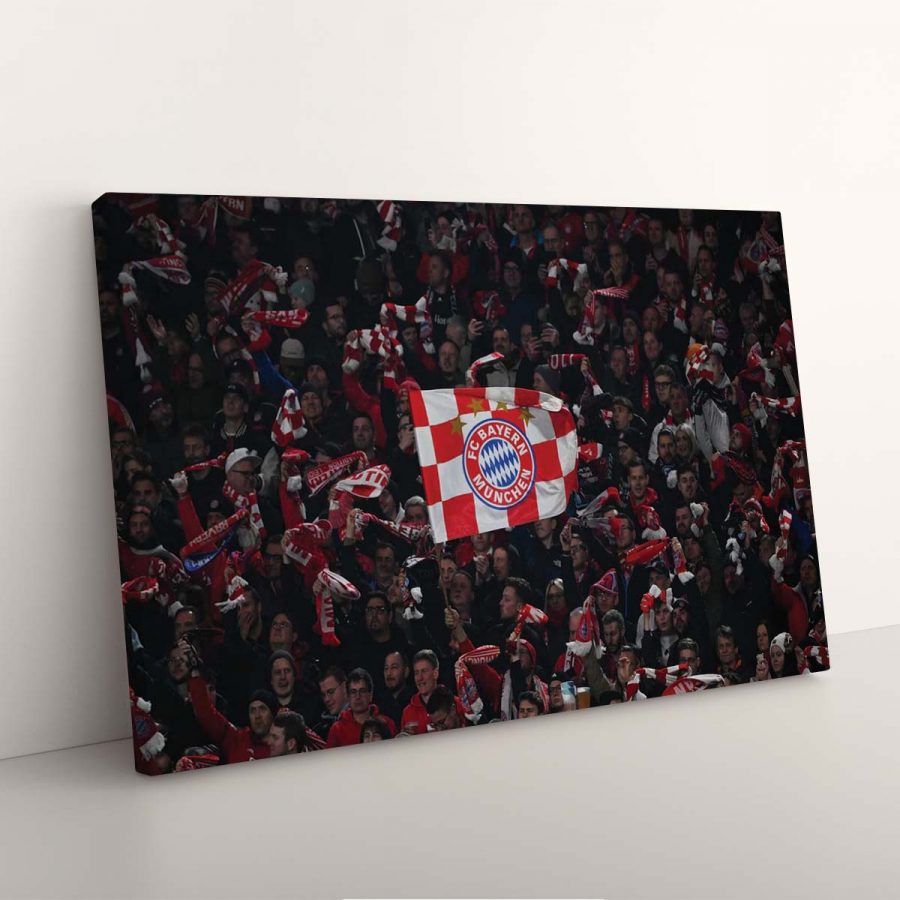 FC Bayern München Allianz Arena Spielfeld Mia san mia 9 FCB Leinwandbilder – Bild 7