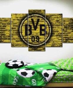 Alternative view of Borussia Dortmund Fußballclub Ziegelwand BVB Leinwandbilder