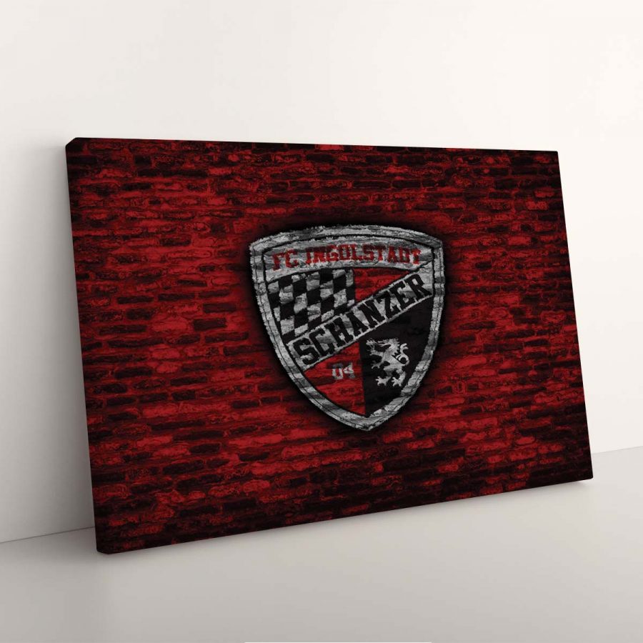 FC Ingolstadt Schanzer 04 Rote Ziegelwand FCI Leinwandbilder – Bild 7