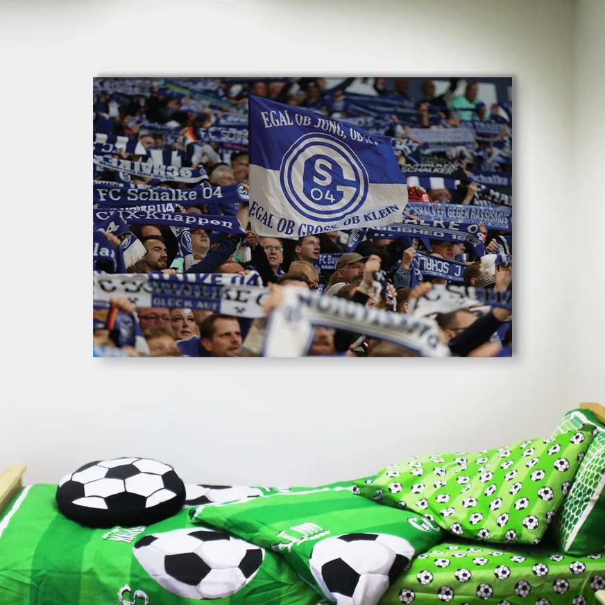 FC Schalke 04 Fans S04 Leinwandbilder – Bild 4