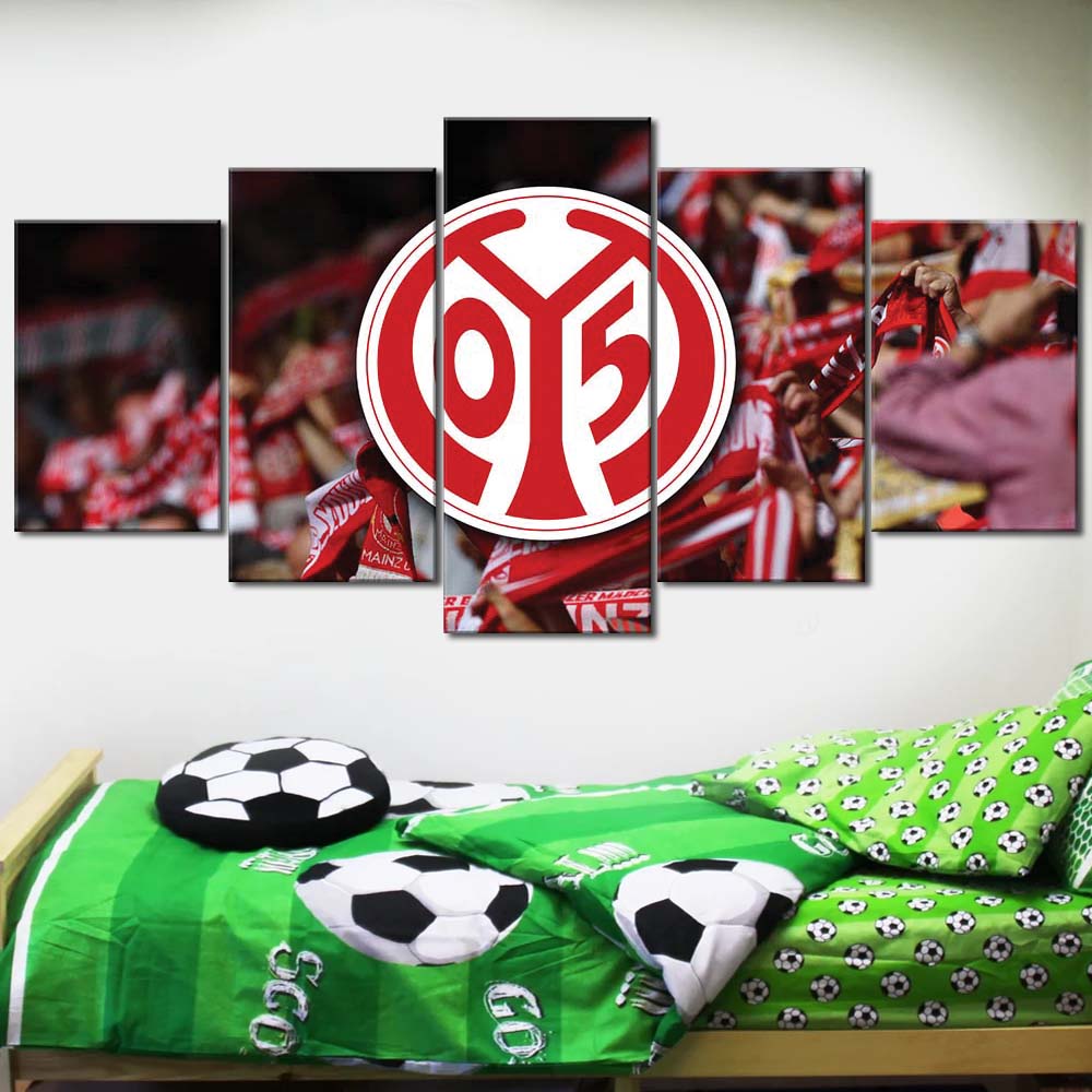 FSV Mainz 05 Fußballclub Fans M05 Leinwandbilder – Bild 2