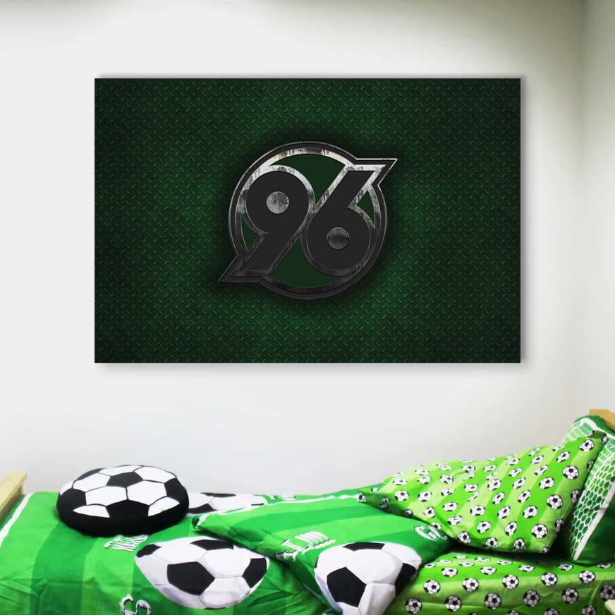 Hannover 96 FC Metall-Stil Leinwandbilder – Bild 4