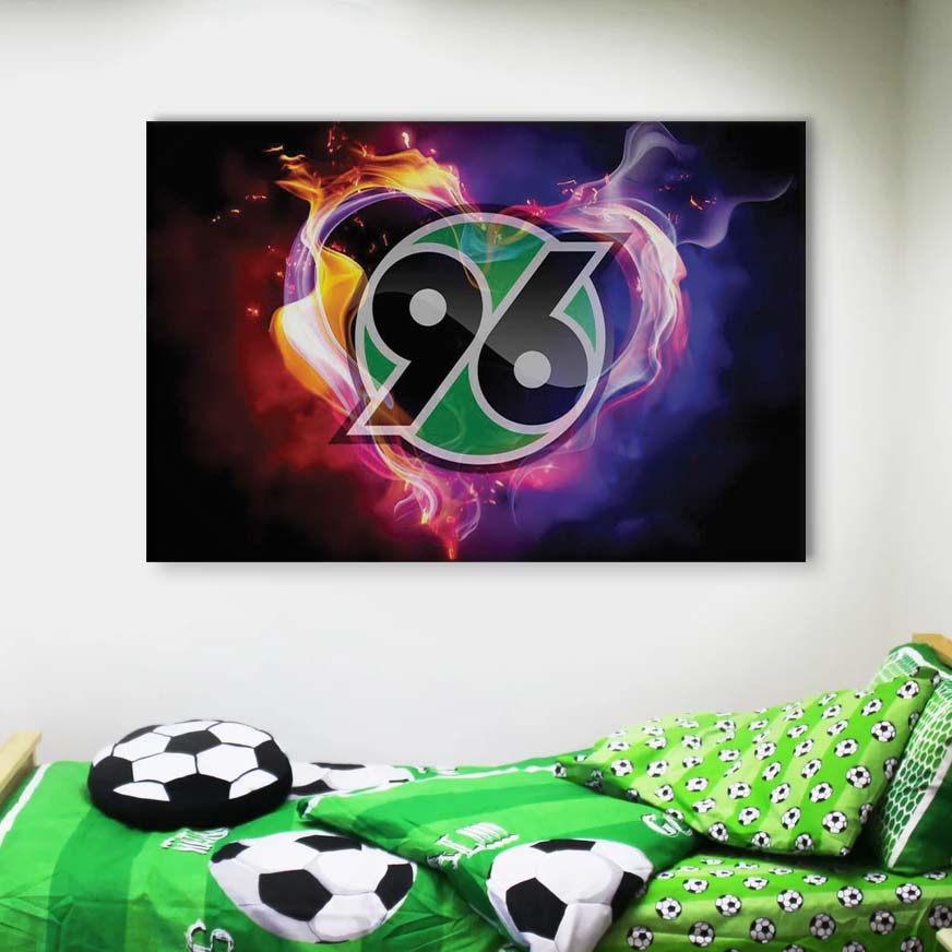 Hannover 96 Feuer-Stil Leinwandbilder – Bild 4