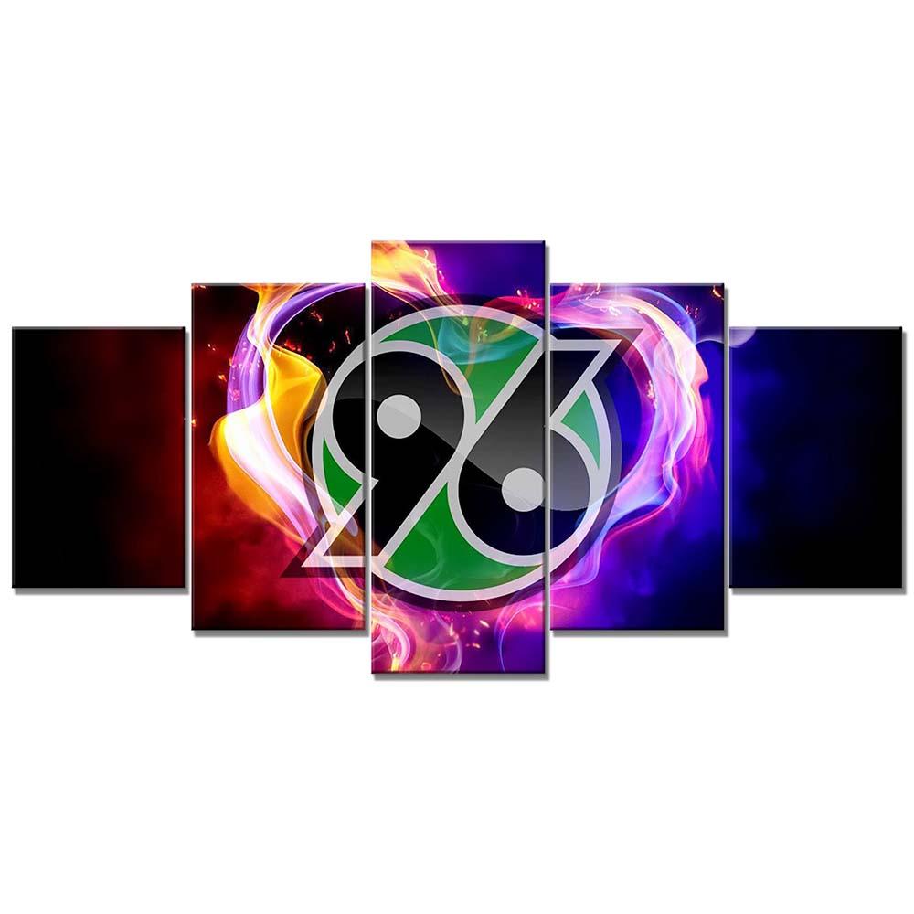 Hannover 96 Feuer-Stil Leinwandbilder